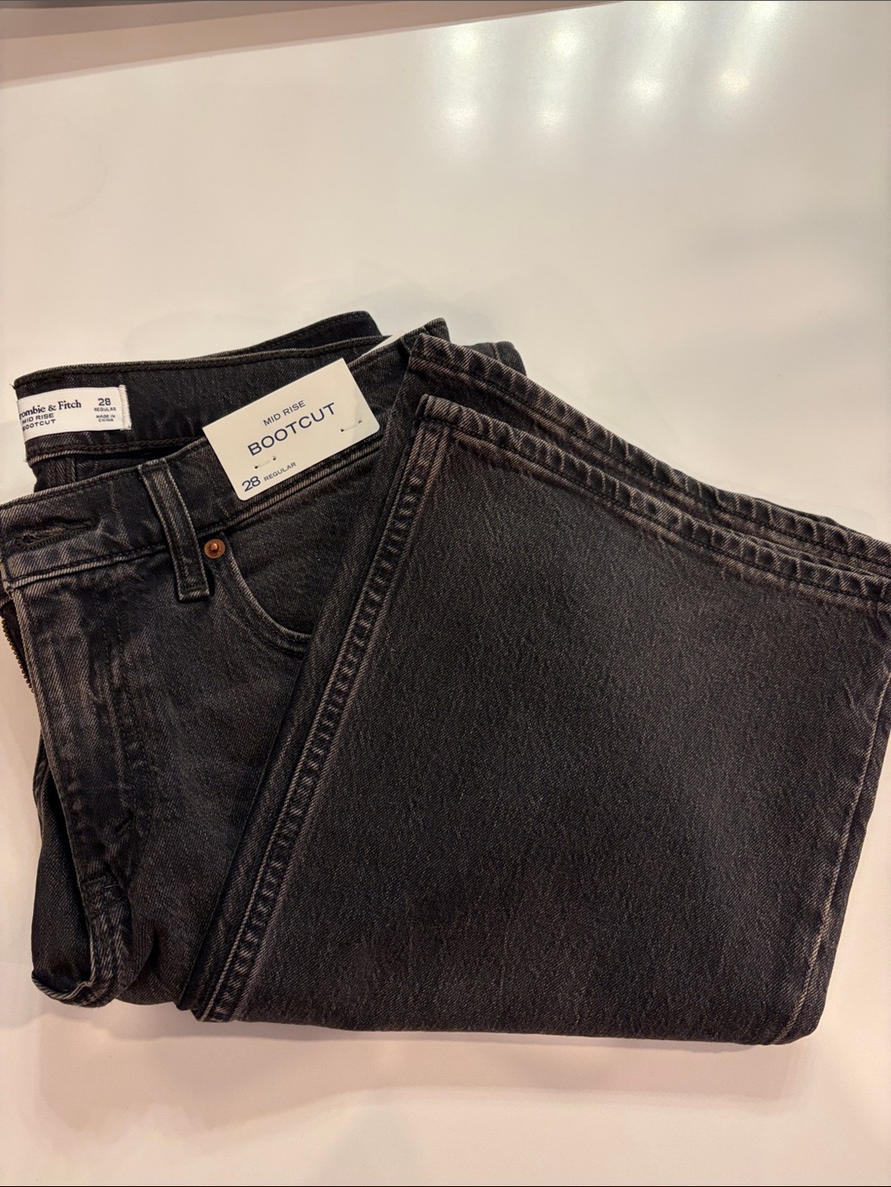 NWT Abercrombie & Fitch Women’s Black Bootcut Jeans